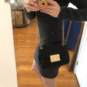 Michael Kors Lambskin Chevron Quilted crossbody